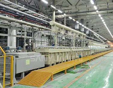 Brass plating production line