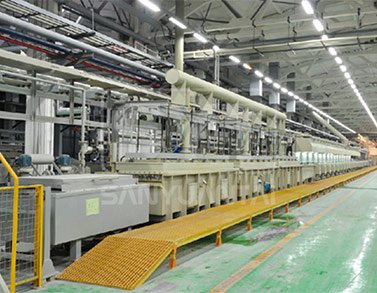 Brass plating production line
